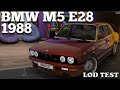 BMW M5 E28 1988 для GTA 5 видео 3