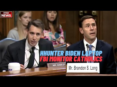 Hawley Grills Nominee On Hunter Biden Laptop, FBI Monitoring Of Catholics