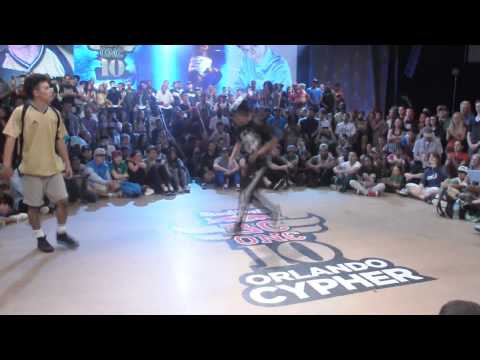 RedBull BC One Orlando Cypher 2013 - Top 16 Vicious Victor vs Zeku (14 yrs)