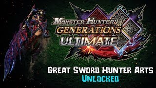 MHGU - Unlocking Great Sword Hunter Arts
