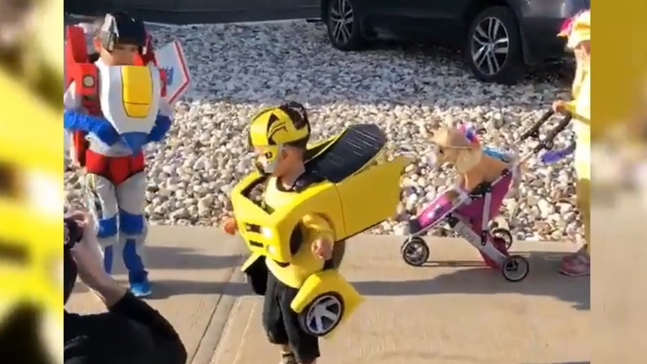 Video Des Tages Vater Bastelt Geniale Transformers Kostume Fur