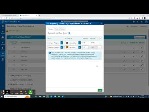 PTP #4 Grade Calculations Total Points VS Weighted