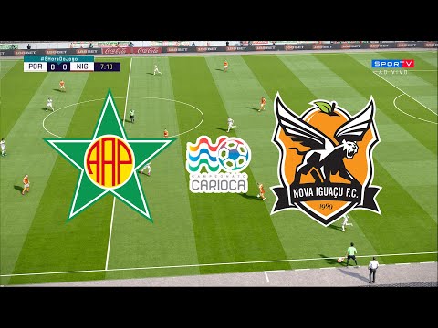 PORTUGUESA-RJ X NOVA IGUAÇU - SELETIVA CAMPEONATO CARIOCA 2020 – 08/01/2020 - PES 2020