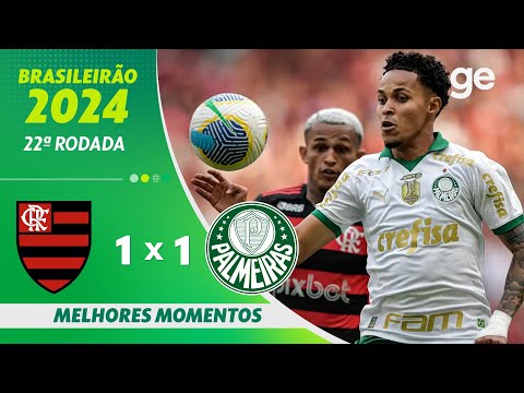 Gols e lances de Flamengo x Palmeiras