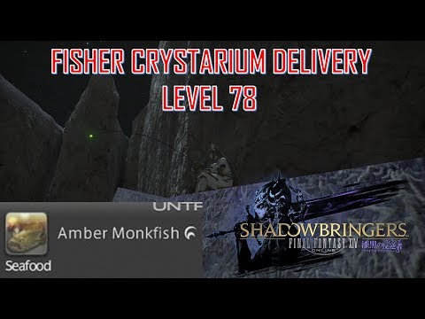 Final Fantasy XIV - Level 78 Fisher Crystarium Delivery Amber Monkfish