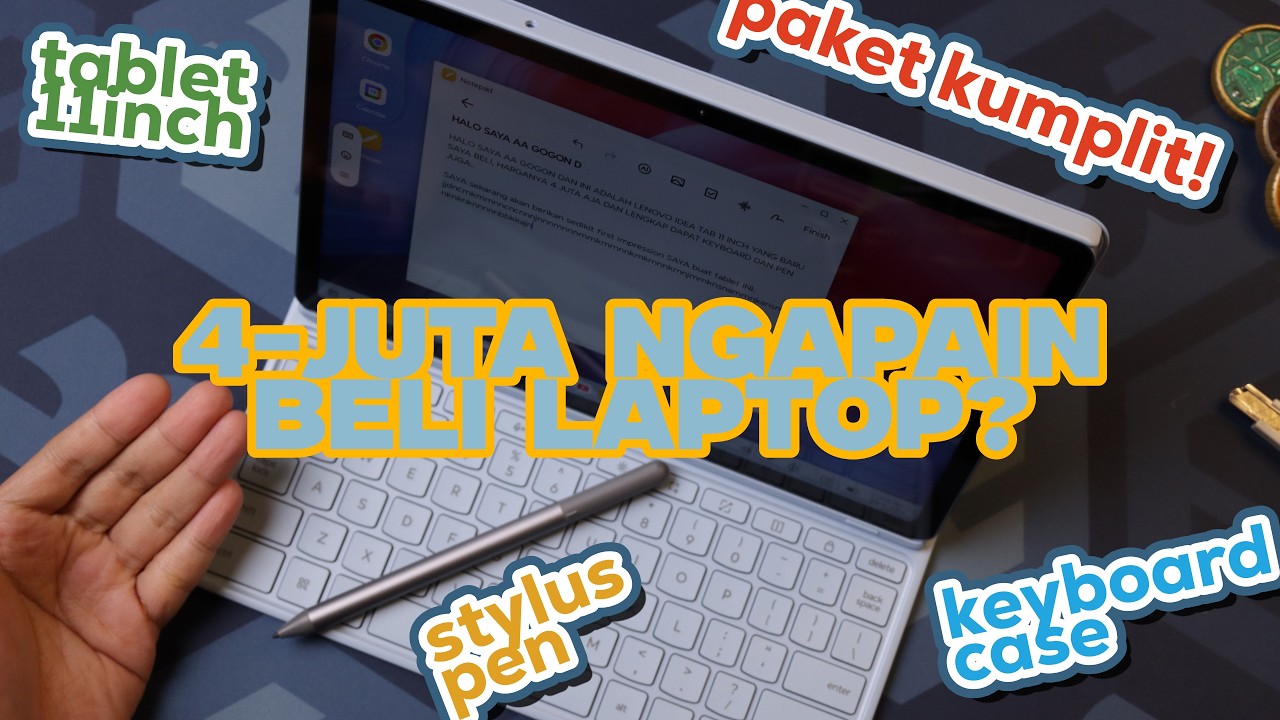 Resmi Ada GOOGLE-nya, RAM 8GB + PAKET KOMPLIT BANGET!! Unboxing Lenovo IdeaTab 11 Biru