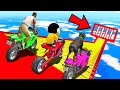 SHINCHAN AND FRANKLIN TRIED LASER END MEGA RAMP JUMP CHALLENGE BY CARS BIKES TRUCKS GTA 5