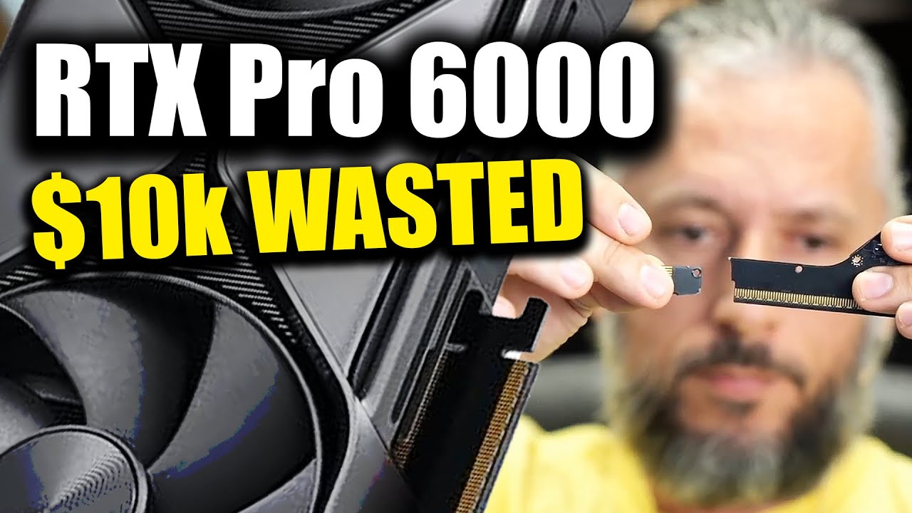 $10k RTX Pro 6000 PCIe Board broke - No Replacement Part from Nvidia - YouTube