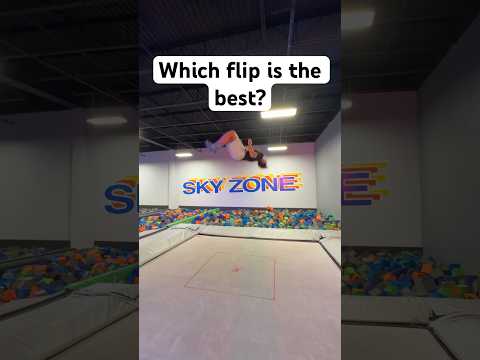 Which Flip is the BEST?  #flip #skyzone #keepup #brodyboling #fypシ゚viral