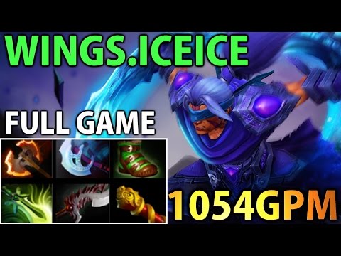 Wings.iceice Dota2 [Anti-Mage] Farming Machine FULL GAME- 1054GPM