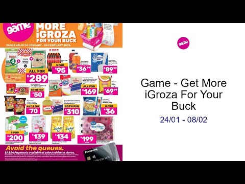 Game - Get More iGroza For Your Buck 24/01 - 08/02