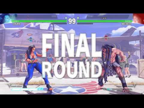 Street Fighter 5 Tournament: TGU 2016 Top 16 - Saunic (Laura) vs Gamerbee (Necalli)