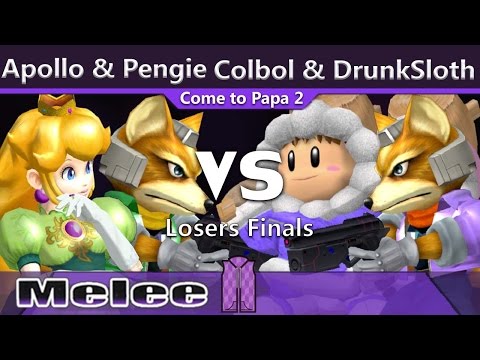 Apollo & Pengie vs. Colbol & DrunkSloth - Melee Doubles Losers Finals - CTP2