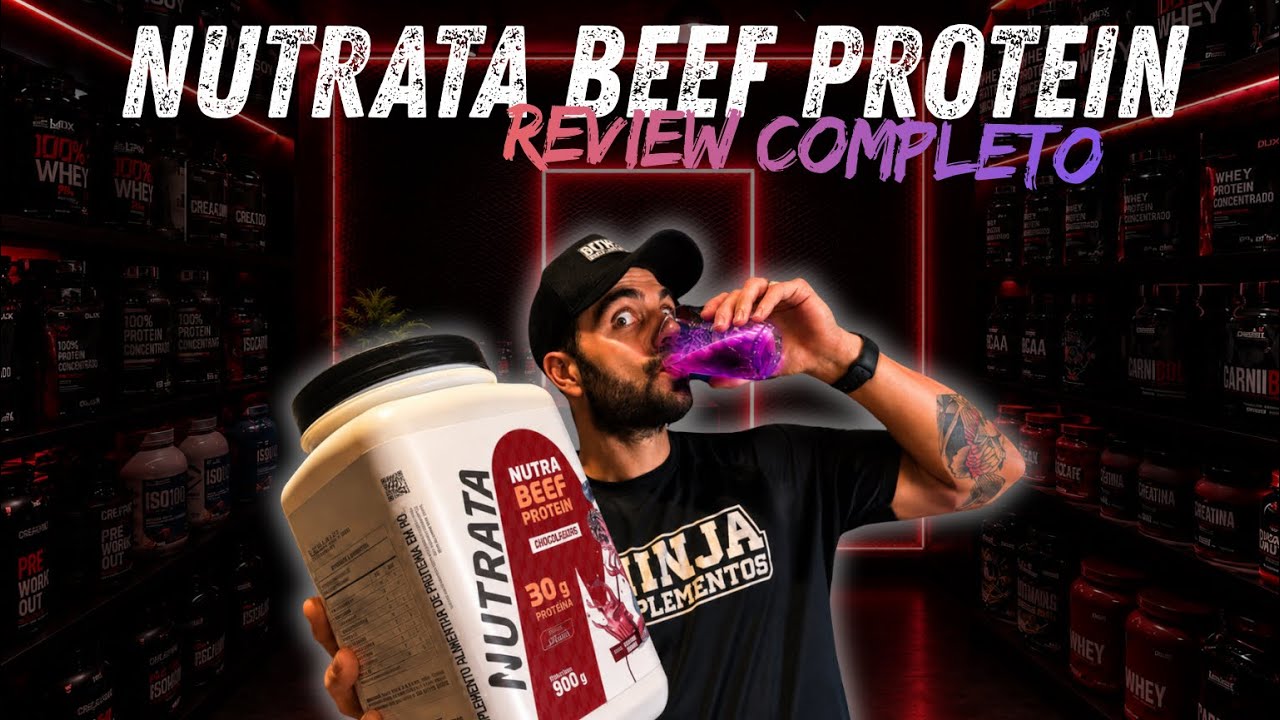 Miniatura da avaliação em vídeo de Suplemento Beef Protein Essential Nutrition Cacau 960g