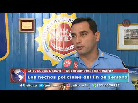 Los hechos policiales del fin de semana