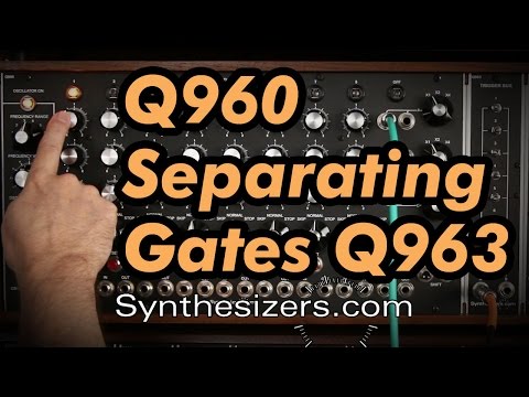 Q960 Sequencer SEPARTING GATES FROM THE Q963 TRIGGER BUS tutorial - Synthesizers.com