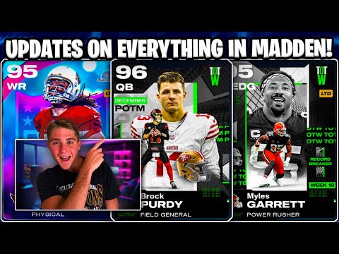 UPDATES ON EVERYTHING IN MADDEN 26! DECEMBER POTM + TOTW WEEK 18 REVEALS! TEAM BUILDERS + MORE!