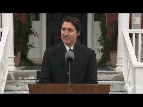 Justin Trudeau comments on deputy prime minister Chrystia Freeland’s resignation