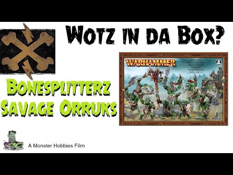 What's In the Box? Games Workshop Bonesplitterz Savage Orruks - A Model Kit Unboxing Video