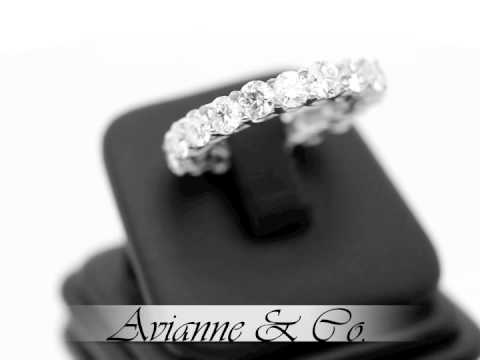 14K White Gold Womens Diamond Eternity Band 6.75 Ctw