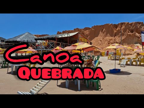 Canoa Quebrada Aracati. Beach, beach bars, Broadway, restaurants and shops.