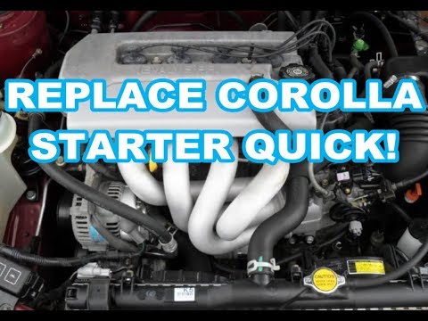 STARTER REPLACEMENT Toyota Corolla / Prizm 98-08 (1998 1999 2000 2001 2002 2003 2004 2005) 1.8l 1.8