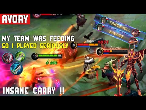 My Team Was Feeding So I Played Seriously... SAVAGE !! - Avory | MLBB