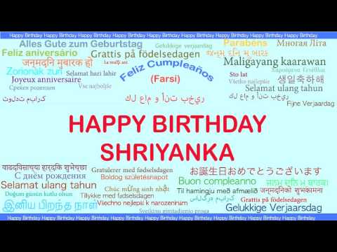 Shriyanka   Languages Idiomas - Happy Birthday