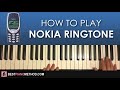 HOW TO PLAY Nokia Ringtone Tune Piano Tutorial Lesson