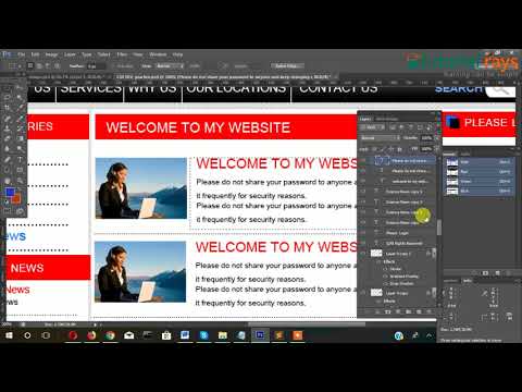 1 PSD To HTML5 | Creating Basic layout Tutorial Rays | By Umar Rahman