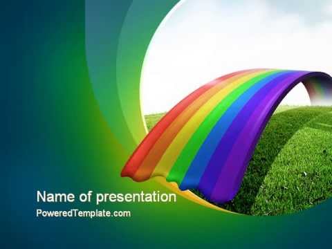 Rainbow Bridge Powerpoint Template By Poweredtemplate Com