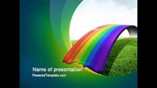 Rainbow Bridge PowerPoint Template by PoweredTemplate.com