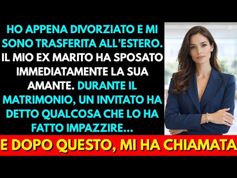 Dopo Il Divorzio Il Mio Ex Ha Sposato L’Amante, Ma Una Frase Lo Ha Sbiancato