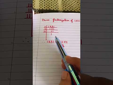 prime factorization of 1331