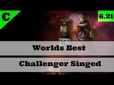 Worlds Best Challenger Singed Top Replay - S6
