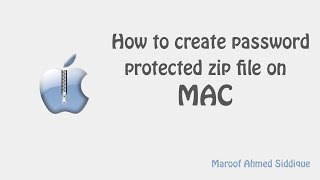 How to create password protected zip file on mac 2017