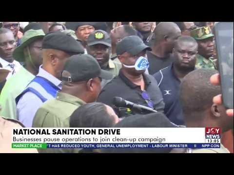 National Sanitation Drive: Businesses pause operations to join the cleanup campaign | Market Place