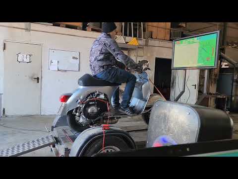 Vespa BFA 306ccm auf Pinasco Motorgehäuse Vespa Rally , 42PS 45NM