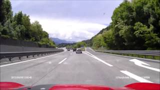 preview picture of video 'Klagenfurt, Austria to Villach Austria (Rollei CarDVR-110)'