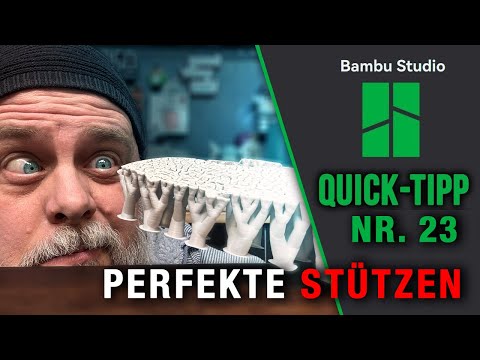 😱 Nie wieder schlechte Supports! Perfekte Tree Support Einstellungen in Bambu Studio 🌳 | QuickTip 23