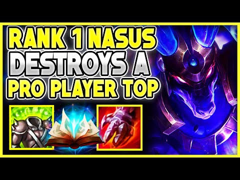 Rank 1 Nasus Destroying Mad Lions Pro Top Lane Player (werlyb) | Carnarius | League of Legends