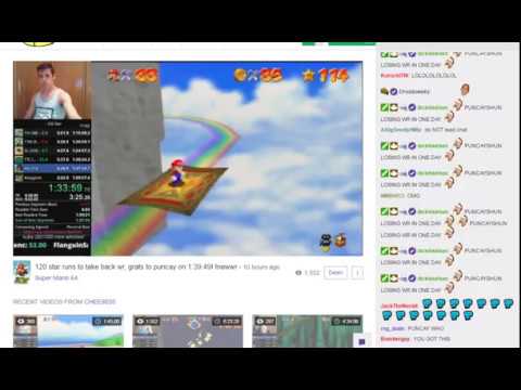 Cheese05 1:39:28 120 Star WR - Last minutes with chat