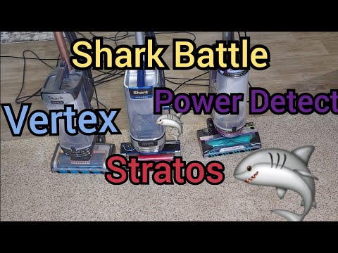 Shark Power Detect vs Stratos vs Vertex! Vacuum Battle!