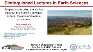 Distinguished Lectures in Earth Sciences
