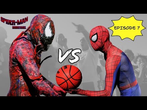 Spiderman Basketball Episode 7 ...Spiderman vs Carnage... SuperHero bball