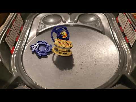 Vintage beyblade breaks Rock bison versus cyber Dragoon
