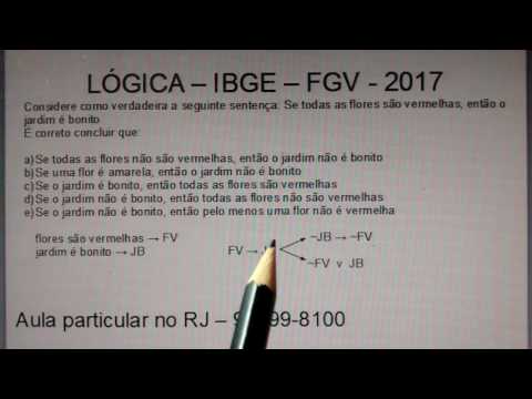 Lógica  IBGE FGV 2017 -  QUESTÃO  41