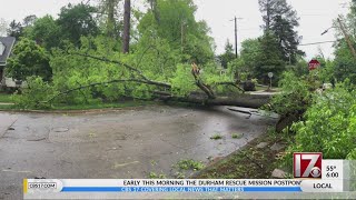 Houses, trees suffer damage after storms roll through NC