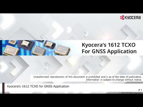 Kyocera’s 1612 TCXO For GNSS Application