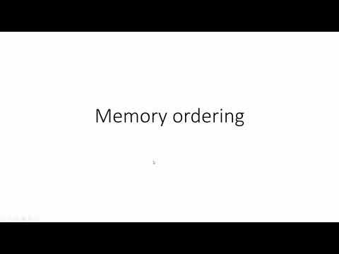8. Memory ordering options in C++